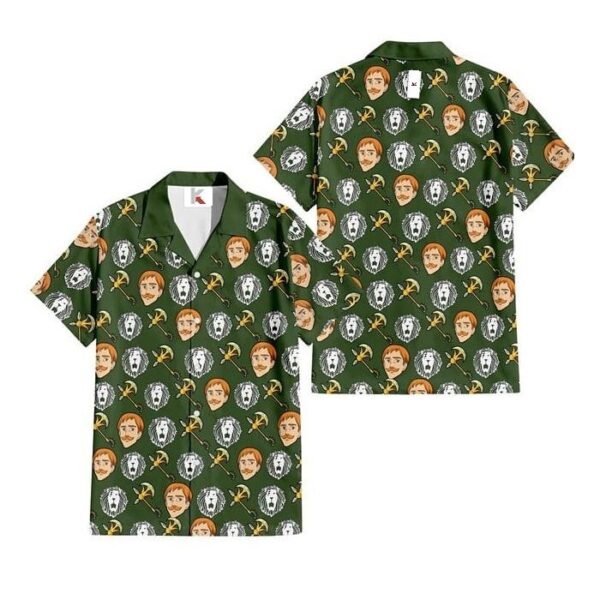 Chemise hawaïenne Seven Deadly Sins Escanor - Maison Otaku