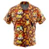 Chemise hawaïenne Type Feu Starters Pokémon - Maison Otaku