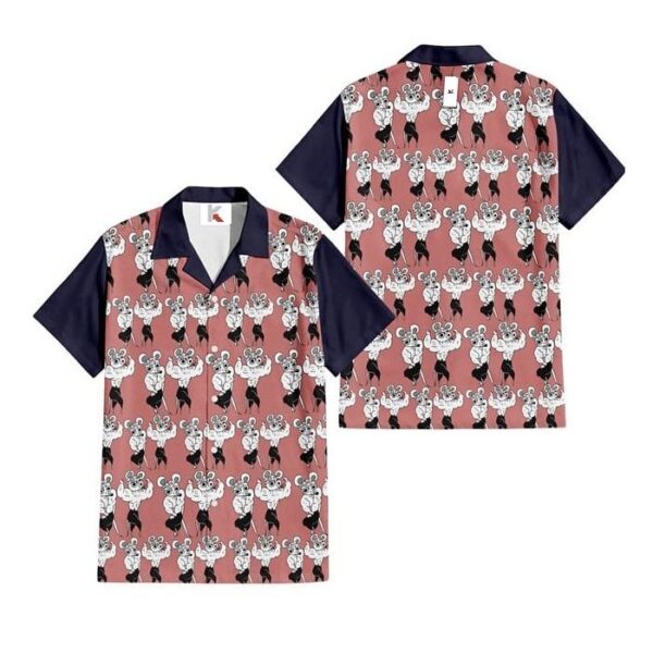 Chemise hawaïenne Demon Slayer amusante – Design souris Tengen Uzui personnalisé - Maison Otaku