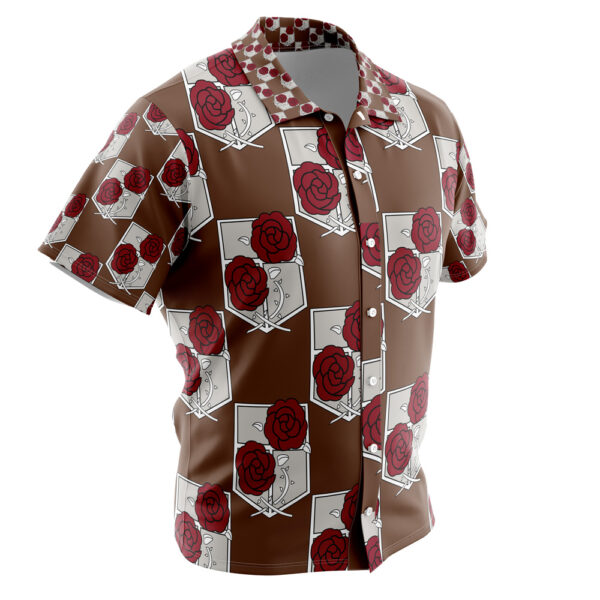 Chemise hawaïenne Garnison L’Attaque des Titans - Maison Otaku – Image 2