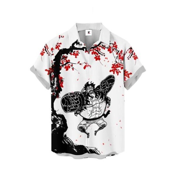 Chemise hawaïenne One Piece Luffy Gear 4 - Maison Otaku – Image 2