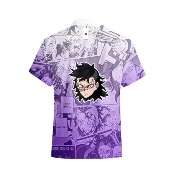 Chemise hawaïenne Demon Slayer Genya Shinazugawa Style Manga - Maison Otaku – Image 3