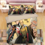 Housse De Couette One Punch Man 03 Parure de lit Ensemble De Literie