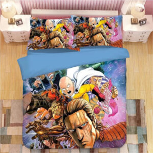 Housse De Couette One Punch Man 11 Parure de lit Ensemble De Literie