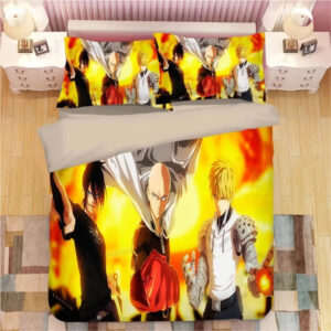 Housse De Couette One Punch Man 21 Parure de lit Ensemble De Literie