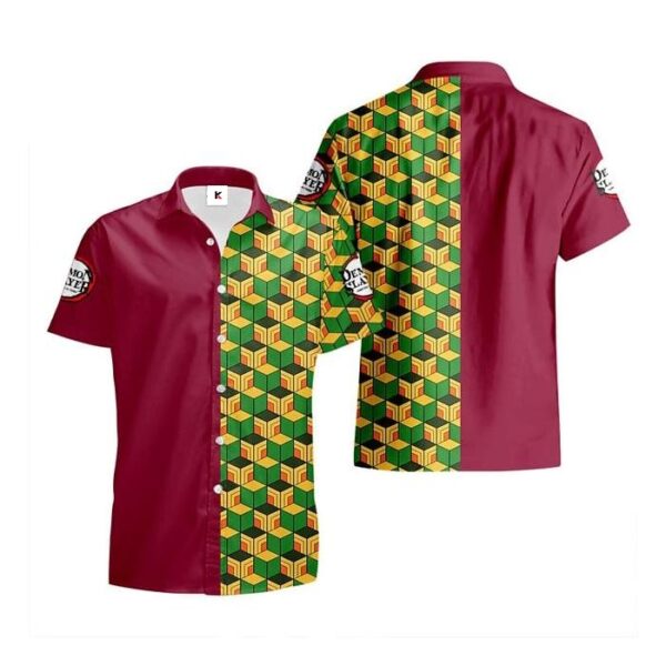 Chemise hawaïenne Demon Slayer Giyu Tomioka 03 - Maison Otaku