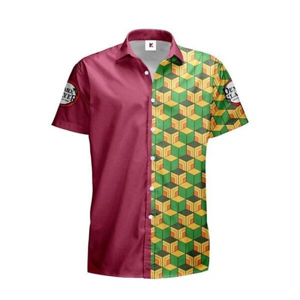 Chemise hawaïenne Demon Slayer Giyu Tomioka 03 - Maison Otaku – Image 2
