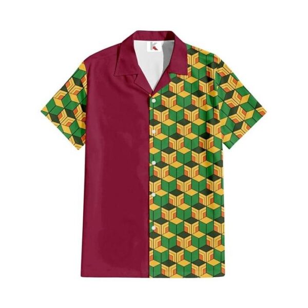 Chemise hawaïenne Demon Slayer Giyu Tomioka 02 - Maison Otaku – Image 2