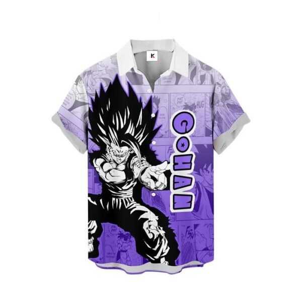 Chemise hawaïenne Dragon Ball Gohan Beast 02 - Maison Otaku – Image 2
