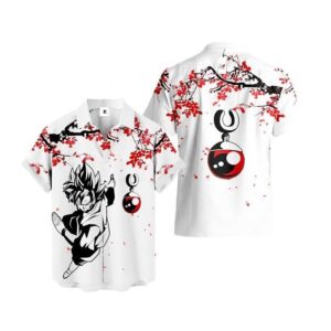 Chemise hawaïenne Dragon Ball Goku Black Rose - Maison Otaku