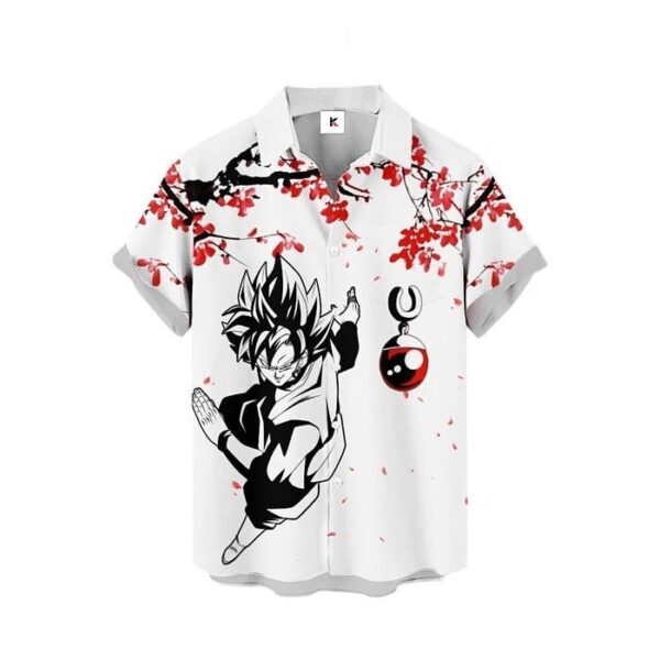 Chemise hawaïenne Dragon Ball Goku Black Rose - Maison Otaku – Image 2