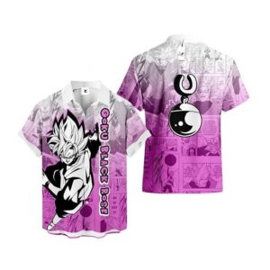 Chemise hawaïenne Dragon Ball Goku Black Rose 02 - Maison Otaku