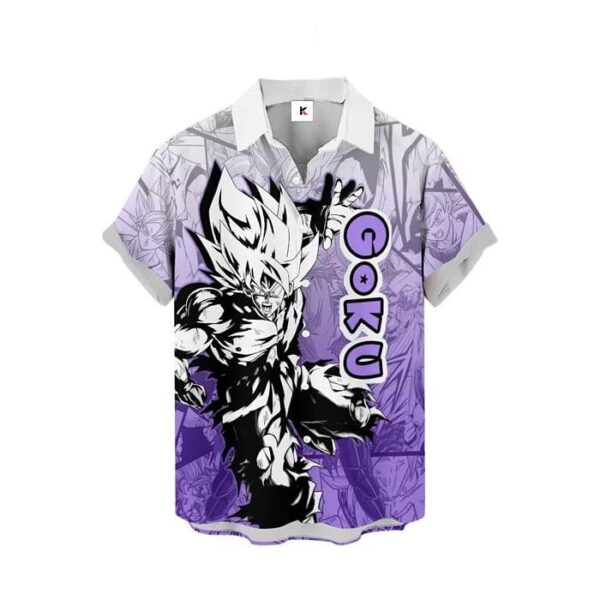 Chemise hawaïenne Dragon Ball Goku Ultra Instinct - Maison Otaku – Image 2