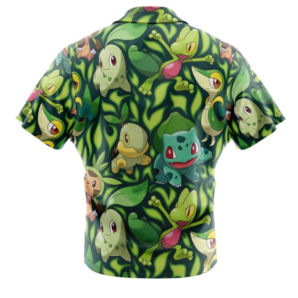 Chemise hawaïenne Types Plante Starters Pokémon - Maison Otaku – Image 2