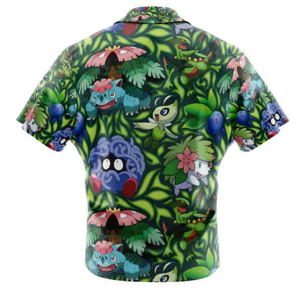 Chemise hawaïenne Type Plante Pokémon - Maison Otaku – Image 2