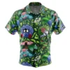 Chemise hawaïenne Type Plante Pokémon - Maison Otaku
