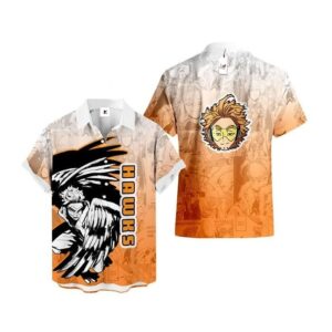 Chemise hawaïenne My Hero Academia Hawks Style Manga - Maison Otaku
