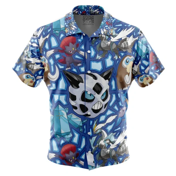 Chemise hawaïenne Type Glace Pokémon - Maison Otaku