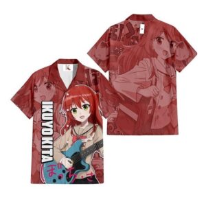 Chemise hawaïenne Bocchi the Rock! Ikuyo Kita - Maison Otaku