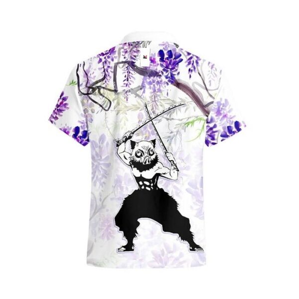 Chemise hawaïenne Demon Slayer Inosuke Wisteria - Maison Otaku – Image 3