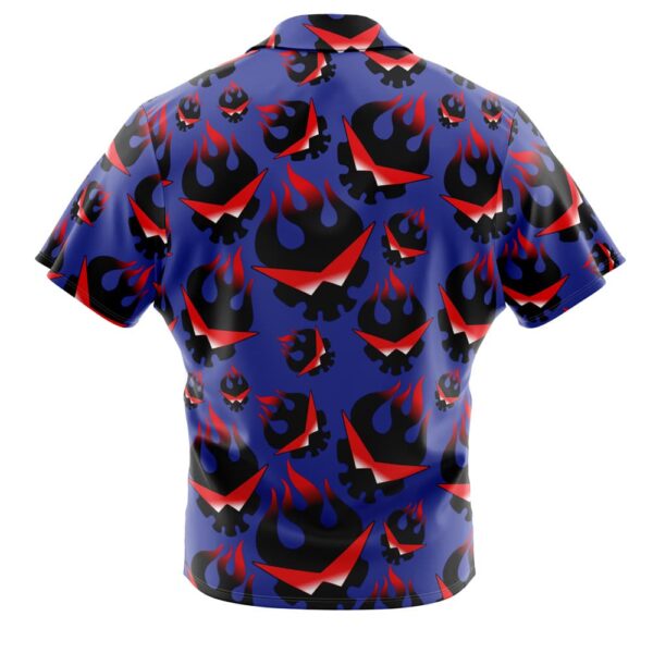 Chemise hawaïenne Crâne enflammé Kamina Gurren Lagann - Maison Otaku – Image 2