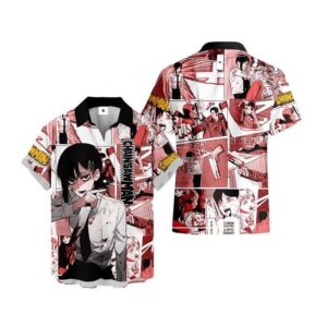 Chemise hawaïenne Chainsaw Man Kobeni Higashiyama - Maison Otaku