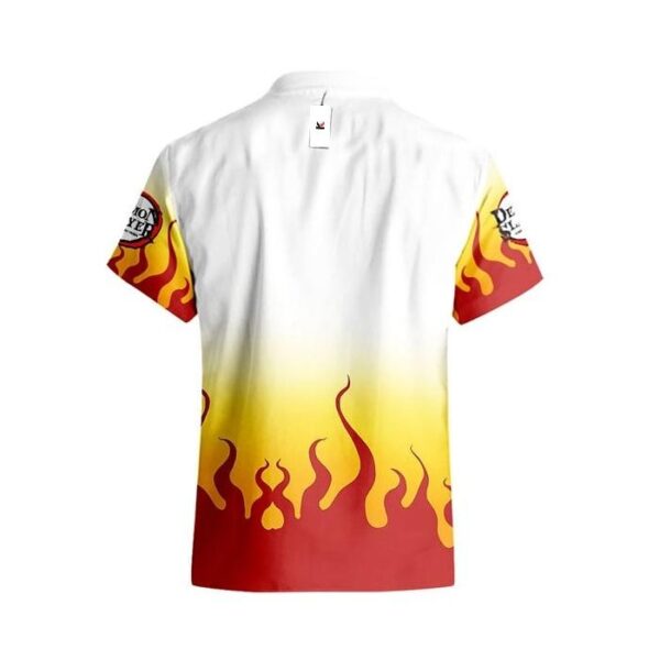 Chemise hawaïenne Demon Slayer Kyojuro Rengoku 02 - Maison Otaku – Image 3