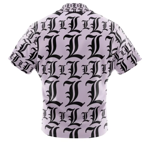 Chemise hawaïenne Symbole L Death Note - Maison Otaku – Image 3