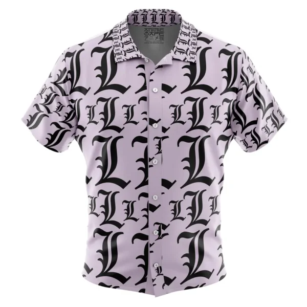 Chemise hawaïenne Symbole L Death Note - Maison Otaku