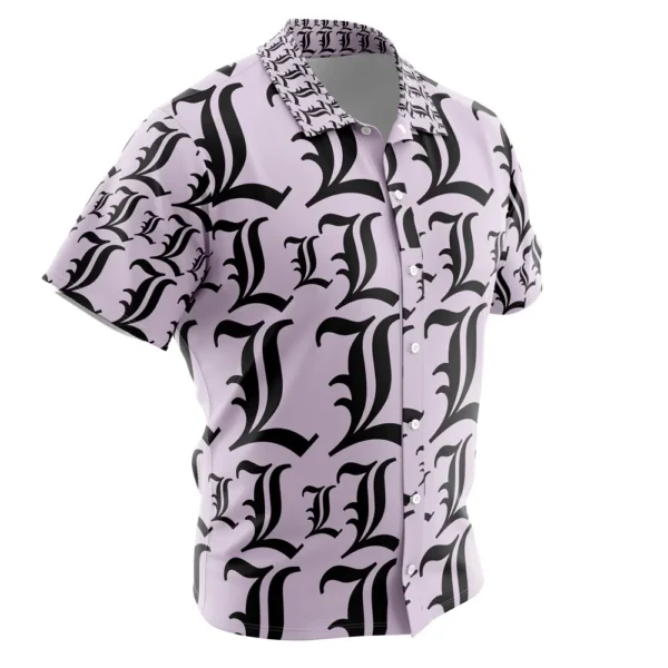 Chemise hawaïenne Symbole L Death Note - Maison Otaku – Image 2
