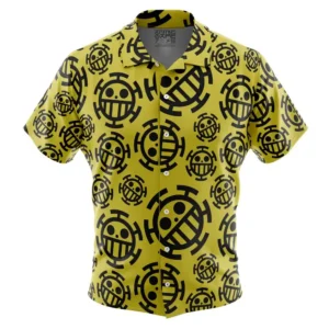 Chemise hawaïenne Trafalgar Law Jolly Roger One Piece - Maison Otaku