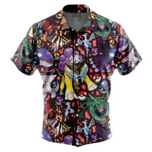 Chemise hawaïenne Pokémon Légendaire Pokémon - Maison Otaku