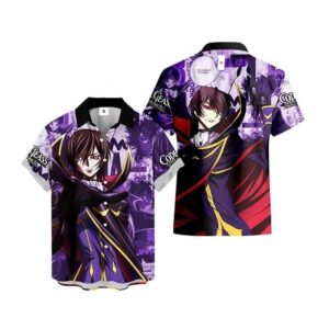 Chemise hawaïenne Code Geass Lelouch Lamperouge - Maison Otaku
