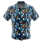 Chemise hawaïenne Lucario x Méga-Lucario Pokémon – Maison Otaku