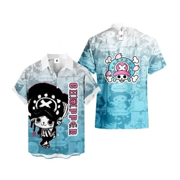 Chemise hawaïenne One Piece Chopper Style Manga - Maison Otaku