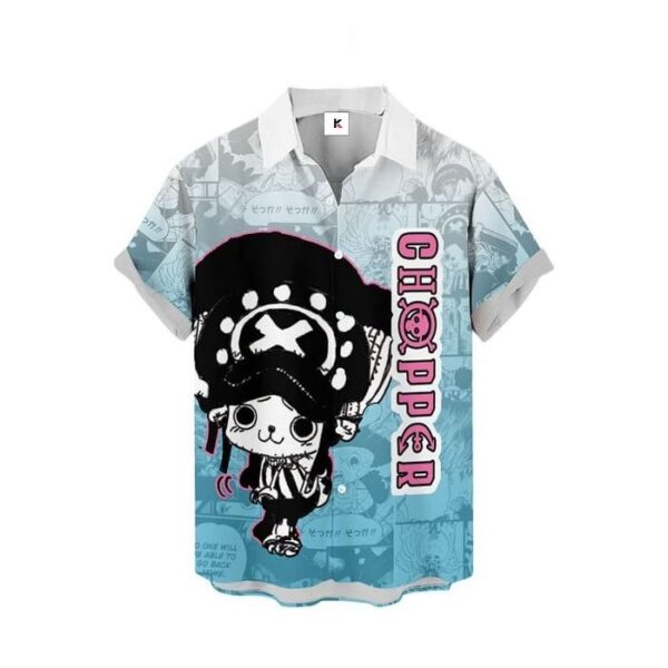 Chemise hawaïenne One Piece Chopper Style Manga - Maison Otaku – Image 2