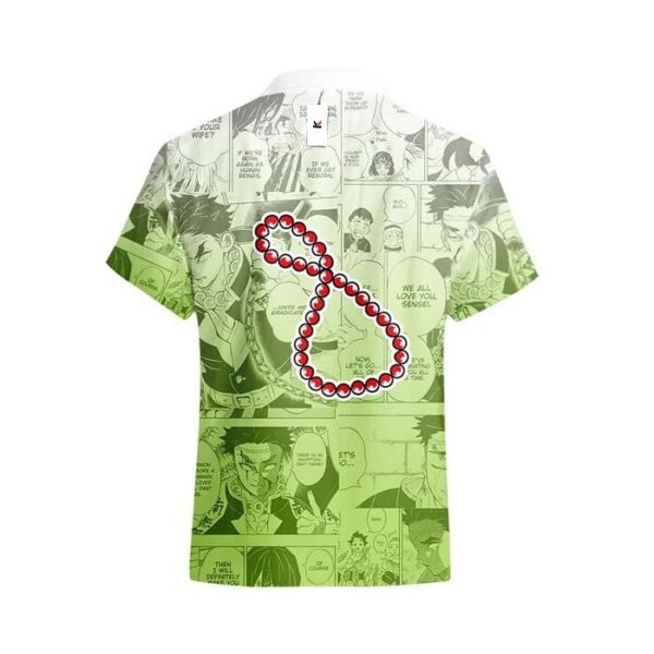 Chemise hawaïenne Demon Slayer Gyomei Himejima Style Manga - Maison Otaku – Image 3