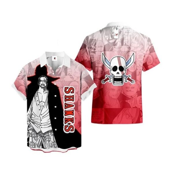 Chemise hawaïenne One Piece Shanks Style Manga - Maison Otaku