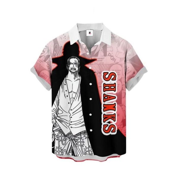 Chemise hawaïenne One Piece Shanks Style Manga - Maison Otaku – Image 2