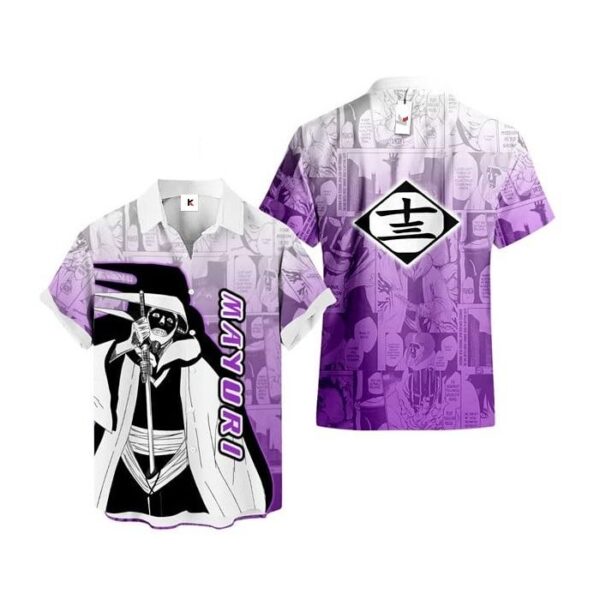 Chemise hawaïenne Bleach Mayuri Kurotsuchi - Maison Otaku