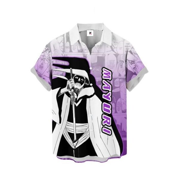 Chemise hawaïenne Bleach Mayuri Kurotsuchi - Maison Otaku – Image 2