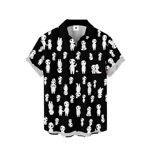 Chemise hawaïenne Princesse Mononoké Kodama - Maison Otaku – Image 2