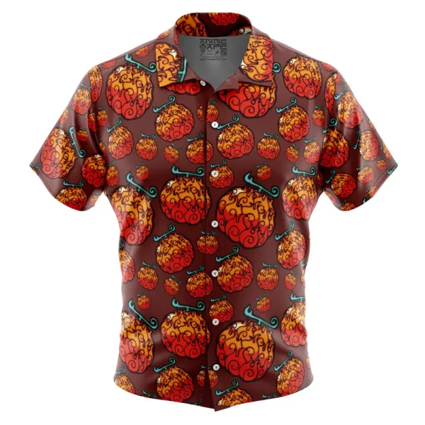 Chemise hawaïenne Mera Mera no Mi One Piece - Maison Otaku