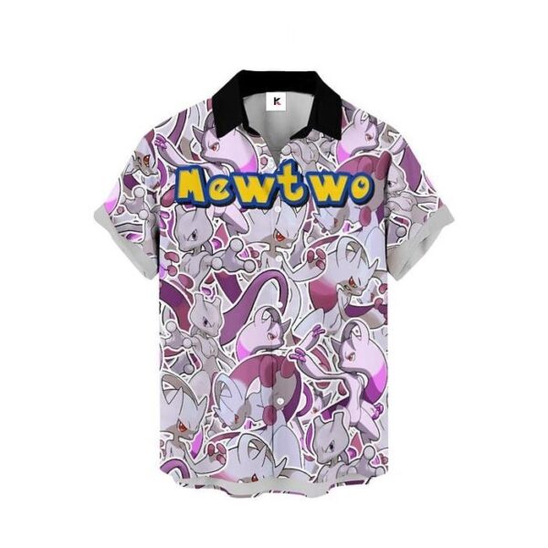 Chemise hawaïenne Pokémon Mewtwo - Maison Otaku – Image 2