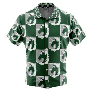Chemise hawaïenne Police militaire L’Attaque des Titans - Maison Otaku