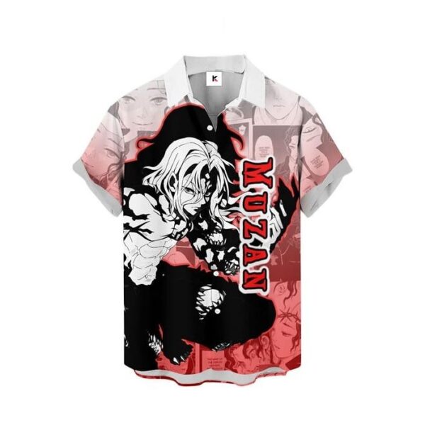 Chemise hawaïenne Demon Slayer Muzan Kibutsuji - Maison Otaku – Image 2