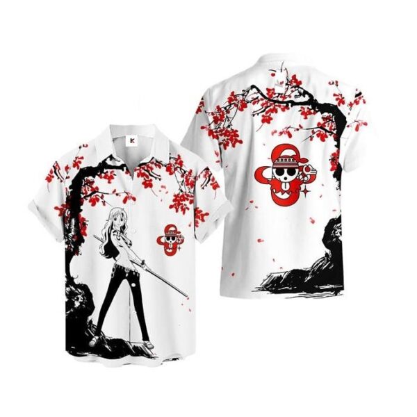 Chemise hawaïenne One Piece Nami - Maison Otaku