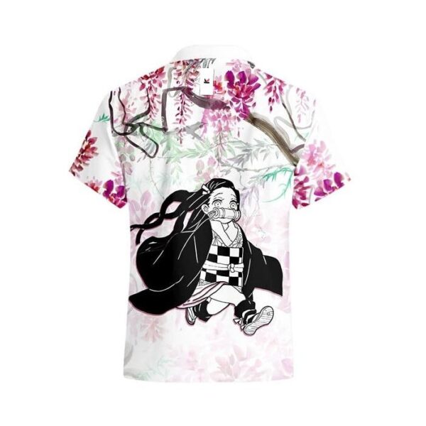 Chemise hawaïenne Demon Slayer Nezuko 02 - Maison Otaku – Image 3