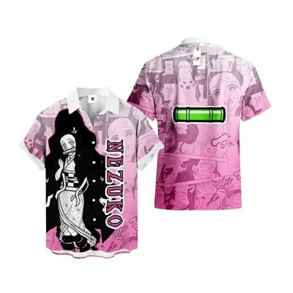 Chemise hawaïenne Demon Slayer Nezuko - Maison Otaku