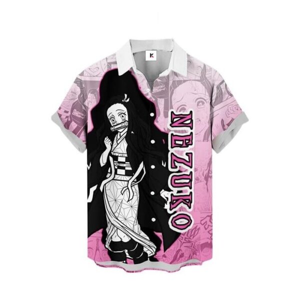 Chemise hawaïenne Demon Slayer Nezuko - Maison Otaku – Image 2